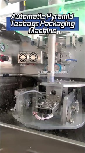 ZONESUN Automatic Pyramid Teabags Sachets Packaging Machine #fillingsealingmachine #machine
