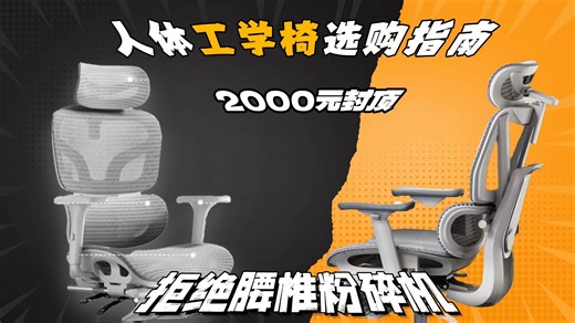 2000元内人体工学椅选购：是腰椎救星还是智商税？全程干货不踩坑！