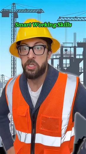 Smart working skills #funny #smartwork #tips #tricks #skills #construction #adamrose #shorts