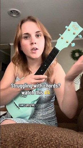 Struggling with Ukulele chords?!😒tiny adjustments will fix it✨ #ukulele #uke #ukelele #tutorial