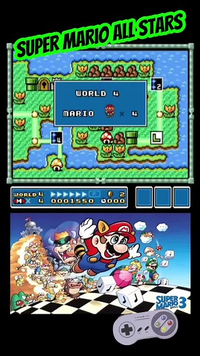 Super Mario All Stars: Mario Bros 3 Mundo 4 Highlights