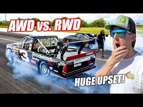 Cleetus' AWD vs RWD Shootout - $43,000 No Prep Race, Crazy Ending!
