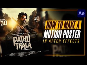 How to make a Motion Poster in after effects | After effects tutorial