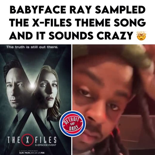 DRD | Detroit Rap Daily on Instagram: "#BabyfaceRay flipped The X-Files theme into a banger 🤯😮‍💨 Should he drop it?🤔🔥🔥🔥"