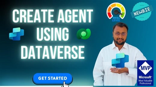 Create Agent using Dataverse As a Knowledge Source | Dilip Shah