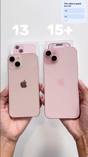 iPhone 15+ VS 13 full review 📱🙆🏼 #smartphone #iphoneunbox #iphone