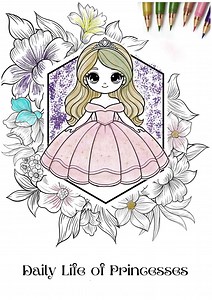 Princesses Coloring Book | Fairy Tale Printable Coloring Pages | Kids Activity PDF - Etsy Australia