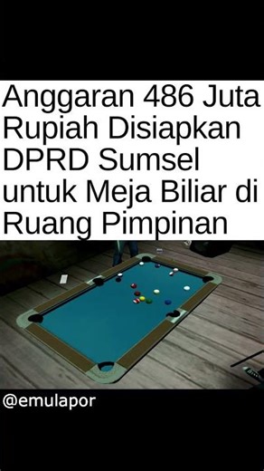 Demi mencetak atlet biliar berprestasi. #gaming #retrogaming #sumsel