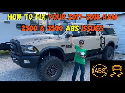 How To Fix Your 2017-2018 Ram 2500 or 3500 ABS Issues