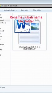 Rename/ubah nama file, folder #tutorial #microsoft #tipsword #tipsexcel #belajarkomputer | Hari Yantosbh
