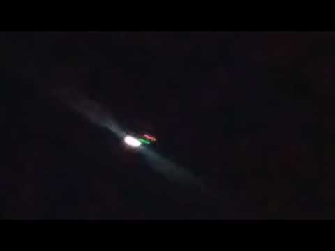 AW119 helicopter flying over my house at night