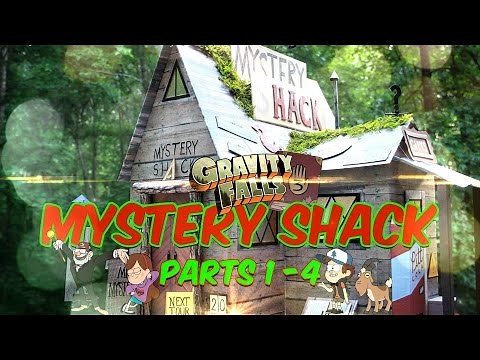 DIY - Gravity Falls Mystery Shack - COMPLETE SERIES - EXTREME CRAFT - Parts 1-4