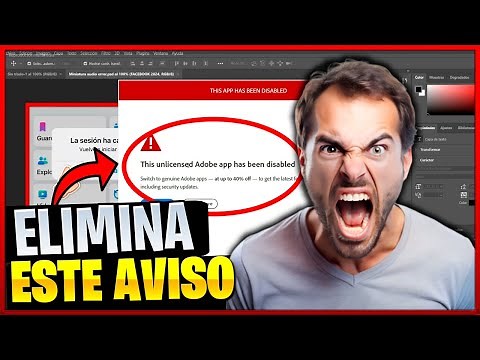 ✅Cómo SOLUCIONAR el ERROR This Unlicensed Adobe App Has Been Disabled en PhotoShop 2026