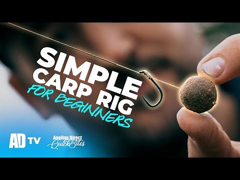 How To Tie A Simple Carp Fishing Rig - Beginners Carp Fishing Quickbite