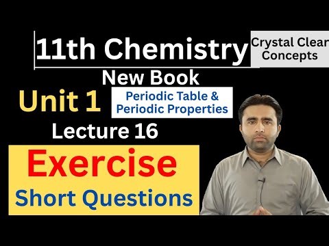 11th chemistry chapter 1 Exercise | Short Questions | 11th chemistry new book Ch1 | Qais Ali Khan