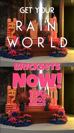 🌧️🌎️Recreate Rain World in real life with TWO new bricksets from ‪@Youtooz‬ and ‪@VIDEOCULTMEDIA‬!!