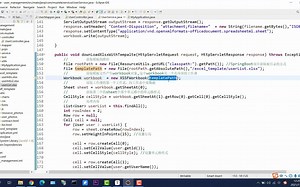08《Java报表数据可视化教程》使用POI导出Excel模板用户列表数据