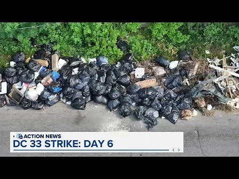 Drone 6 video shows magnitude of garbage piles as strike continues