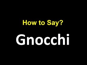 How to Pronounce Gnocchi CORRECTLY Italian Pasta