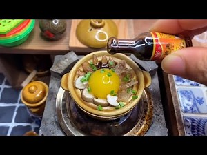 Miniature Cocking Smoked pork With Egg Recipe | ASMR | DIY Mini Food