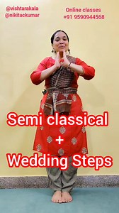 2.4K views · 17 reactions | Semi Classical Wedding Dance steps tutorials for All Age groups...Watch & try@ home #semiclassical #wedding #party #dance #danceforall #sangeet #party #beginnerstutorials #bollywood #easydancesteps #online #learndance #easysteps #reelsfypシ #meta #trending #viral #followers #creative #dancevideos #dancereels #positivity #fyp #grwm | Nikita C Kumar | Facebook