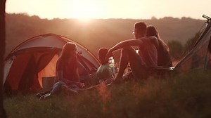 Four Friends Having Rest By Their Stock Footage Video (100% Royalty-free) 1018481524 | Shutterstock