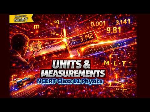 Units and Measurements One Shot 🔥 | 3d Animated | Class 11 Physics | NEET 2026