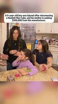 A9-year-old boy was injured after microwaving a NeeDoh Nice Cube.#shorts #fyp #news #foryou