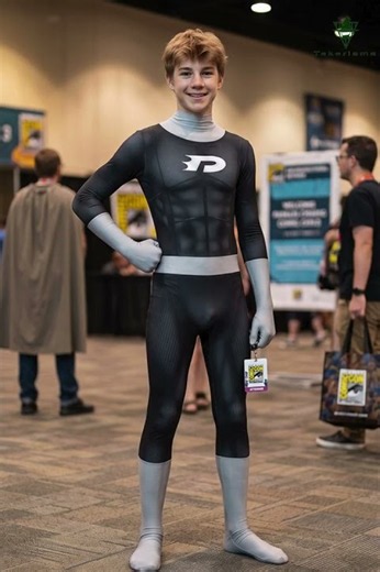 #Takerlama Danny Phantom Black Cosplay Bodysuit Jumpsuit Takerlama