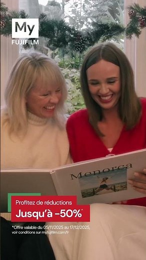 Votre #albumphoto jusqu'à -50%* #myfujifilm #noel