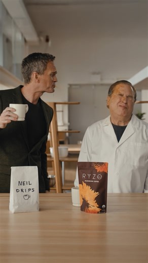 RYZE | #1 Bestselling Mushroom Coffee on Instagram: "The legendary @nph put RYZE to the test in the ultimate coffee showdown. ☕️🥊 Spoiler alert… RYZE: all-day energy and focus. Neil Drips: an unforgettable experience (sorry, Gary)."