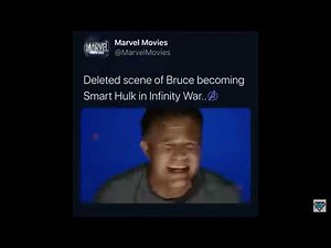 Deleted scene of Bruce banner becoming the Hulk in Infinity war