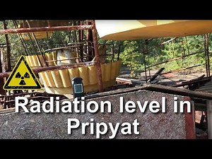 Radiation level in Pripyat Amusement Park, near Chernobyl NPP