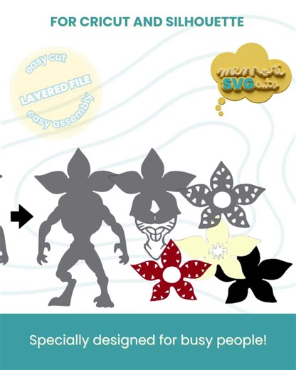 Stranger Things Party Cake Topper SVG – Layered Digital File for Cricut, Silhouette, Demogorgon, Hawkins - Etsy UK