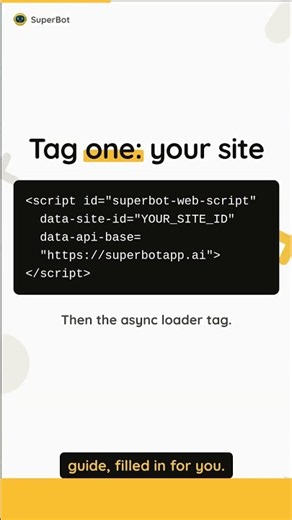 Add an AI chatbot to any site with 2 script tags #Shorts
