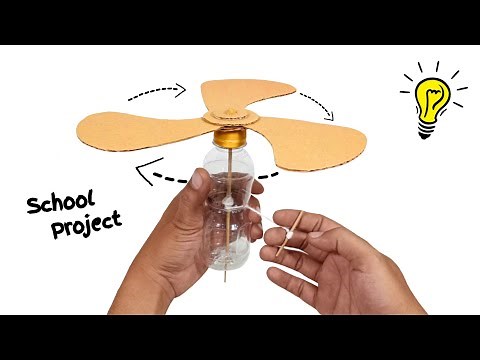 How To Make Windmill For School Project | Easy DIY Windmill Working Model Using Cardboard