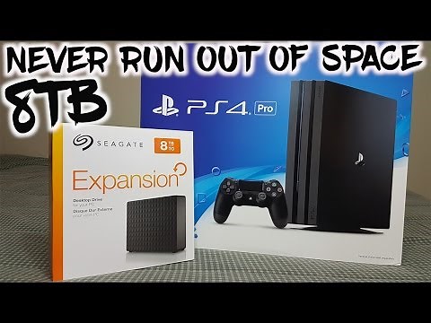 HOW TO SET UP EXTERNAL HARD DRIVE PS4 PRO + 8TB INSTALL | NEVER RUN OUT OF SPACE!!!!