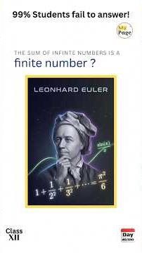 The sum of infinite number series is a Finite number #studywithme #ncert #ncertmaths