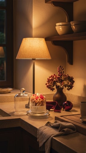 A cosy glow, a sweet swirl of whipped wax and that unmistakable festive scent… This is a Chocolate pepermint candle, a candle that turns every corner of your home into a warm holiday moment. It fills the room with a dreamy mix of sugary mint, vanilla sweetness and a soft hint of warm chocolate—comforting, nostalgic and beautifully wintery. Perfect for slow mornings, quiet evenings and every magical moment in between. ❄️❤️ #candlelover #christmascandle #candycane #lillyadora #whippedwaxcandle #co