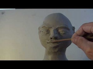 Modellieren in Ton "Portrait, Hohlformtechnik"