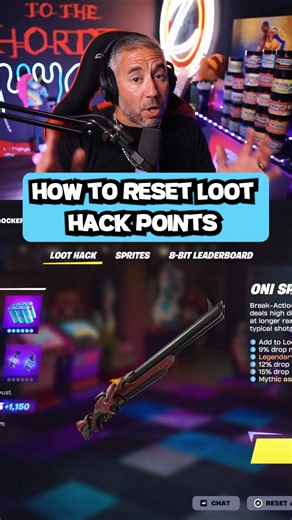 LOOT HACK RESET BUTTON #fortnite #fortnitetips #fortniteshorts #tipsandtricks #tutorial