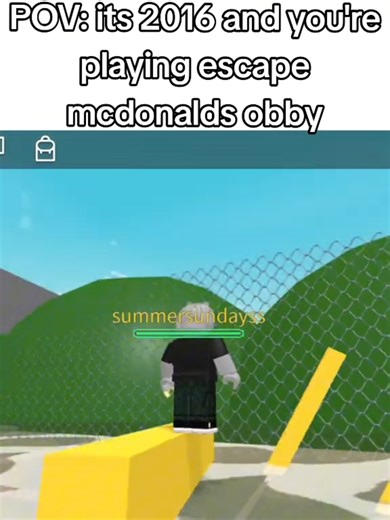 Pov its 2016 and you're playing escape mcdonald's obby #roblox#oldroblox #childhood #nostalgia #memories #rblx #robloxfyp #ogroblox #2016 #mcdonaldsobby #roblox2016 #viral #fyp #robloxmemories #robloxnostalgia #nostalgic