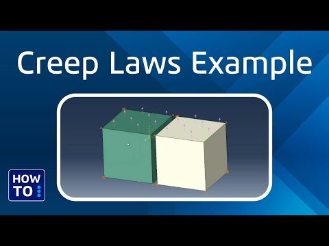 Creep Laws Example | Abaqus Learning Edition