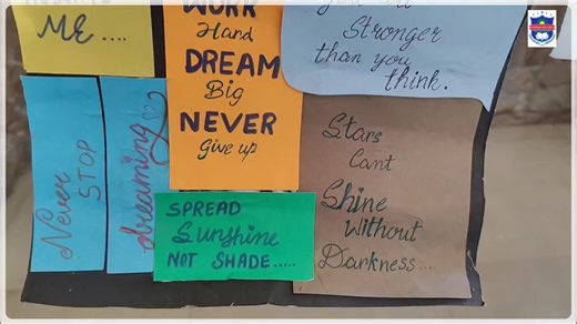 2.6K views · 86 reactions | English Parade Today, our school organised the "English Parade – 100 Motivational Sentences," where students proudly displayed their self-written inspirational lines across the corridor. The activity boosted every child's English confidence, reading habit, and overall positivity | Sai International School, Hiranagar | Facebook