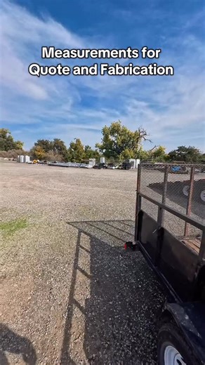 Measuring out a gate for quote and replacement | Allred Trailer Service