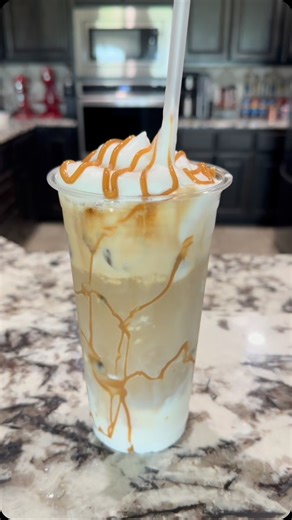 Brown butter chocolate chip cookie creamer is BACK!! this is how I was making it every single morning when it was in stock. Now that it’s back, I have my favorite coffee to look forward to at home every morning!! #icedlatte #coffee #coffeeathome #recipe #coffeelover | Drink Freak