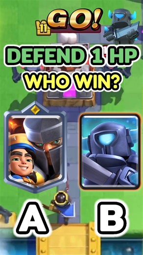 DEFEND 1 HP TOWER 🤯 #clashroyale #shorts