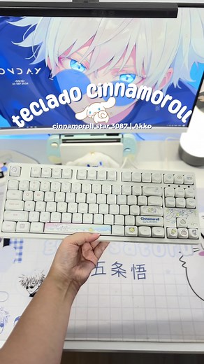 Teclado Cinnamoroll Star 3087 - Review Completo