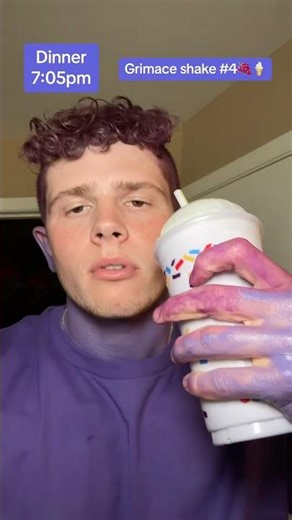 I Ate McDonald’s Grimace Shake For The Entire Day!