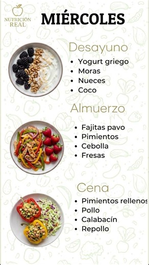 Buscas un menú saludable para esta semana ? 🍎